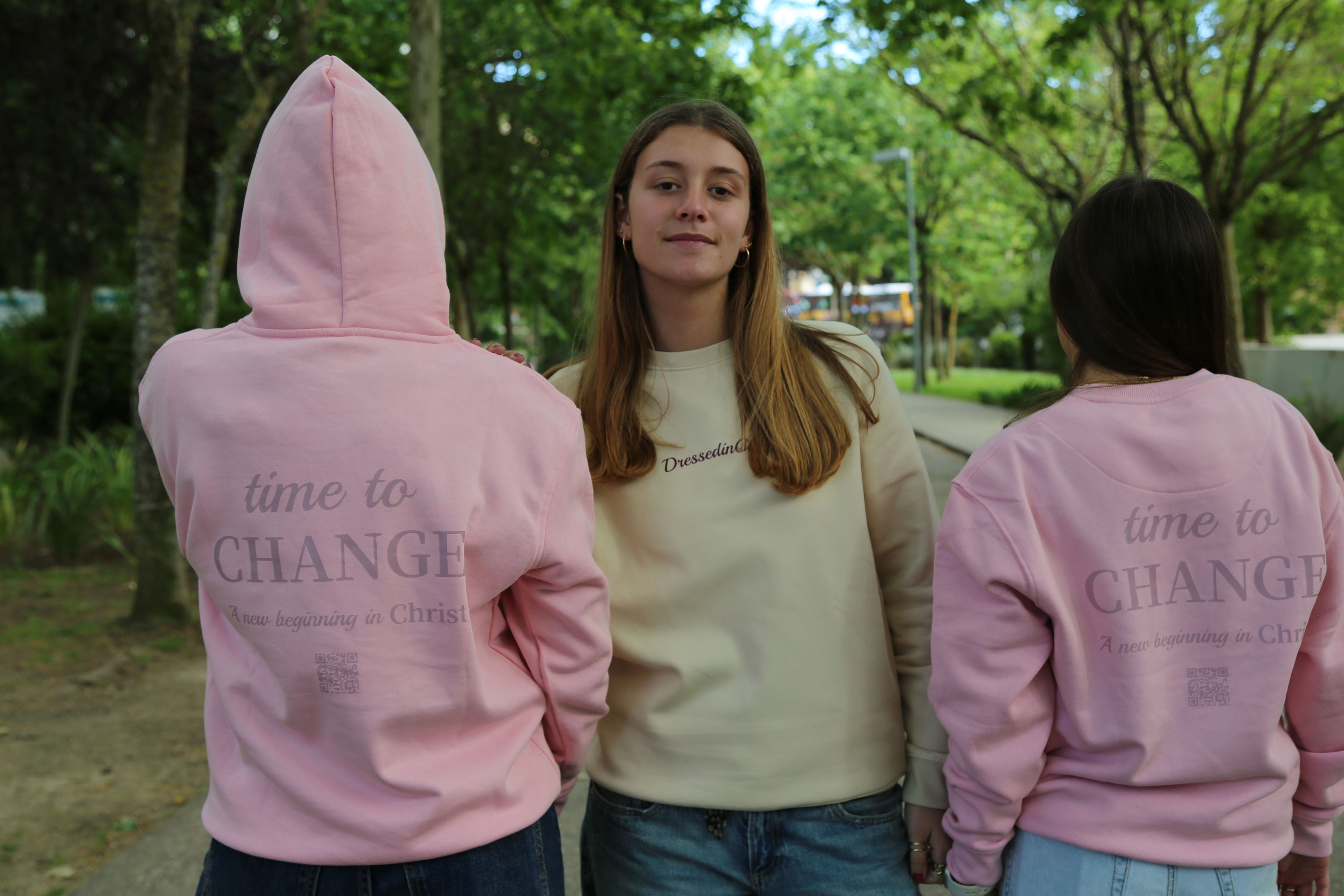 Time to Change - Pink Hoodie