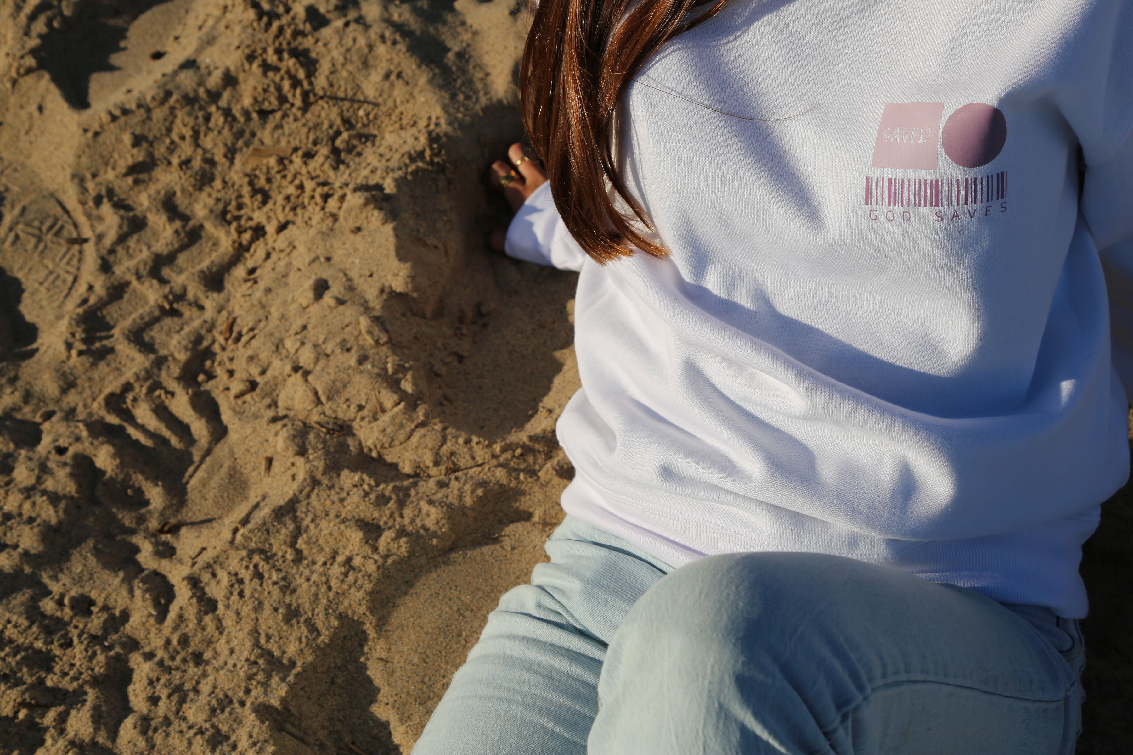 God Saves - White Sweatshirt