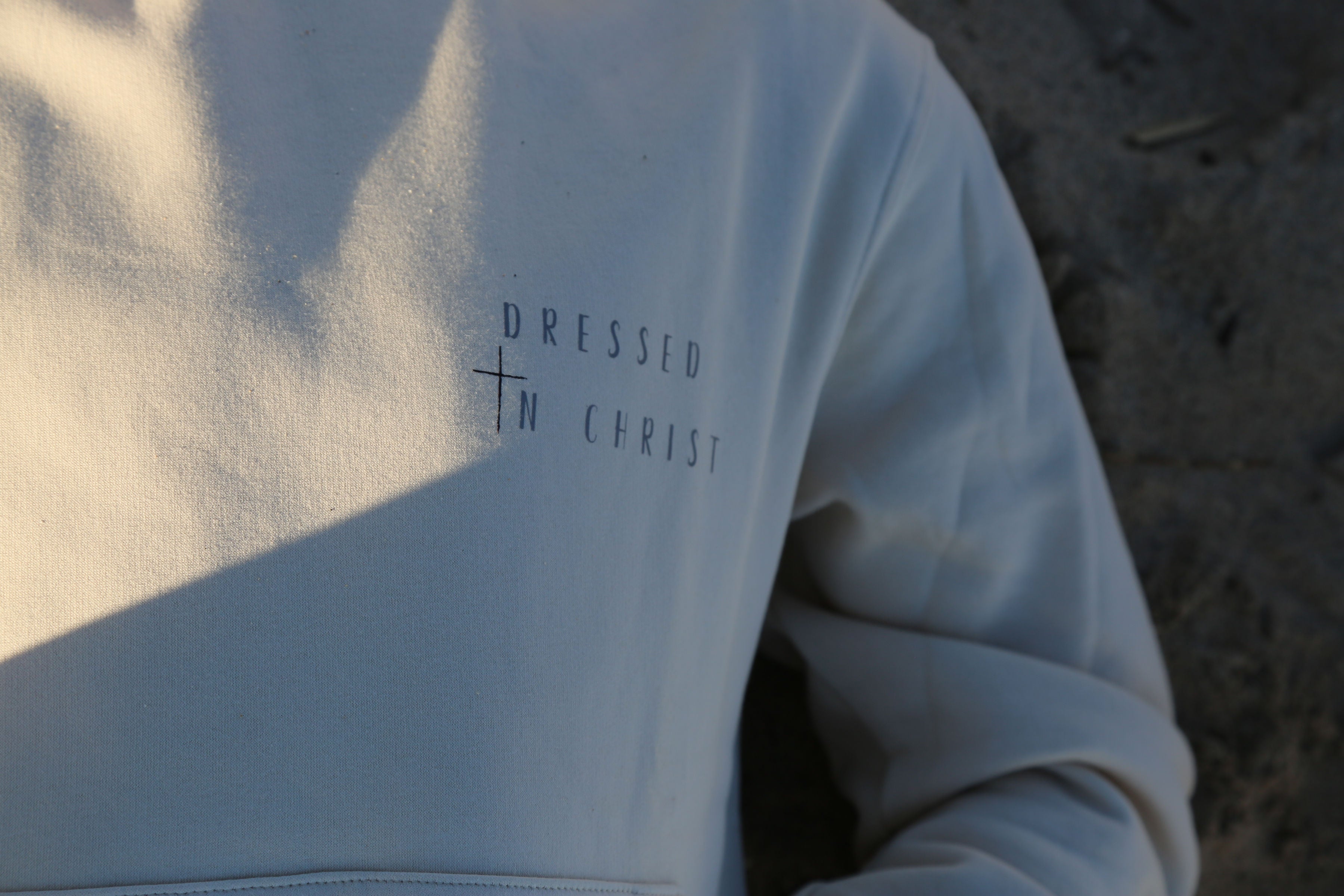 Dressed in Christ - Beige Sweatshirt