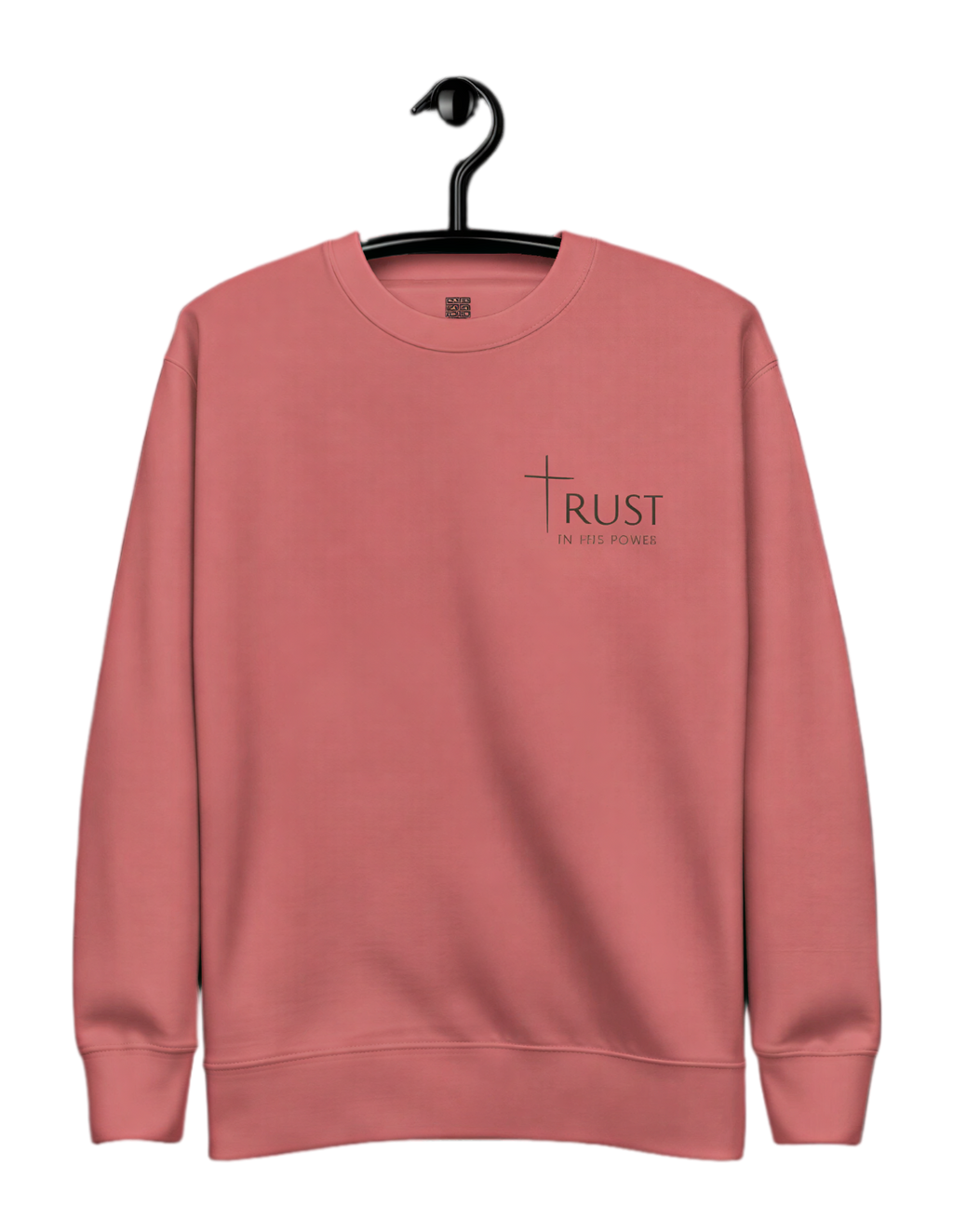 Trust in His Power - Rose Sweatshirt
