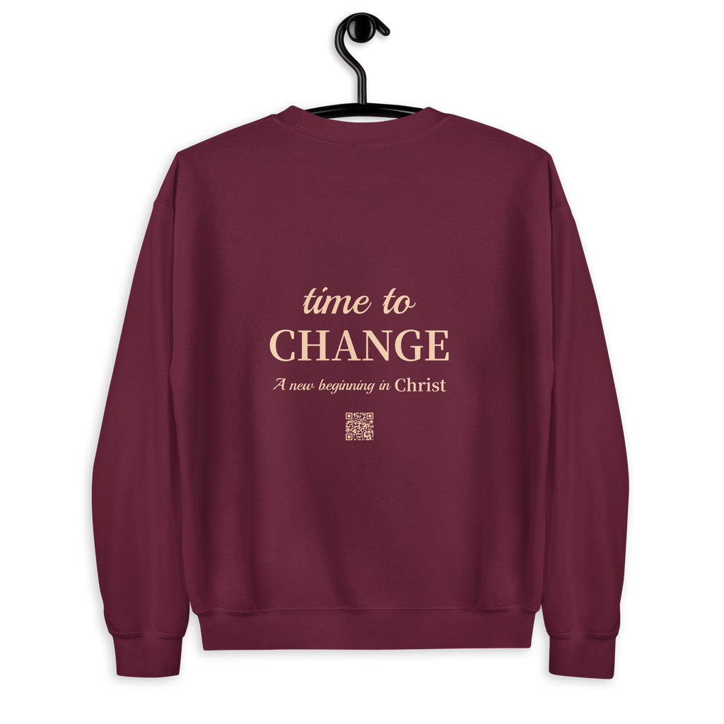 Time to Change - Bordeaux Sweatshirt