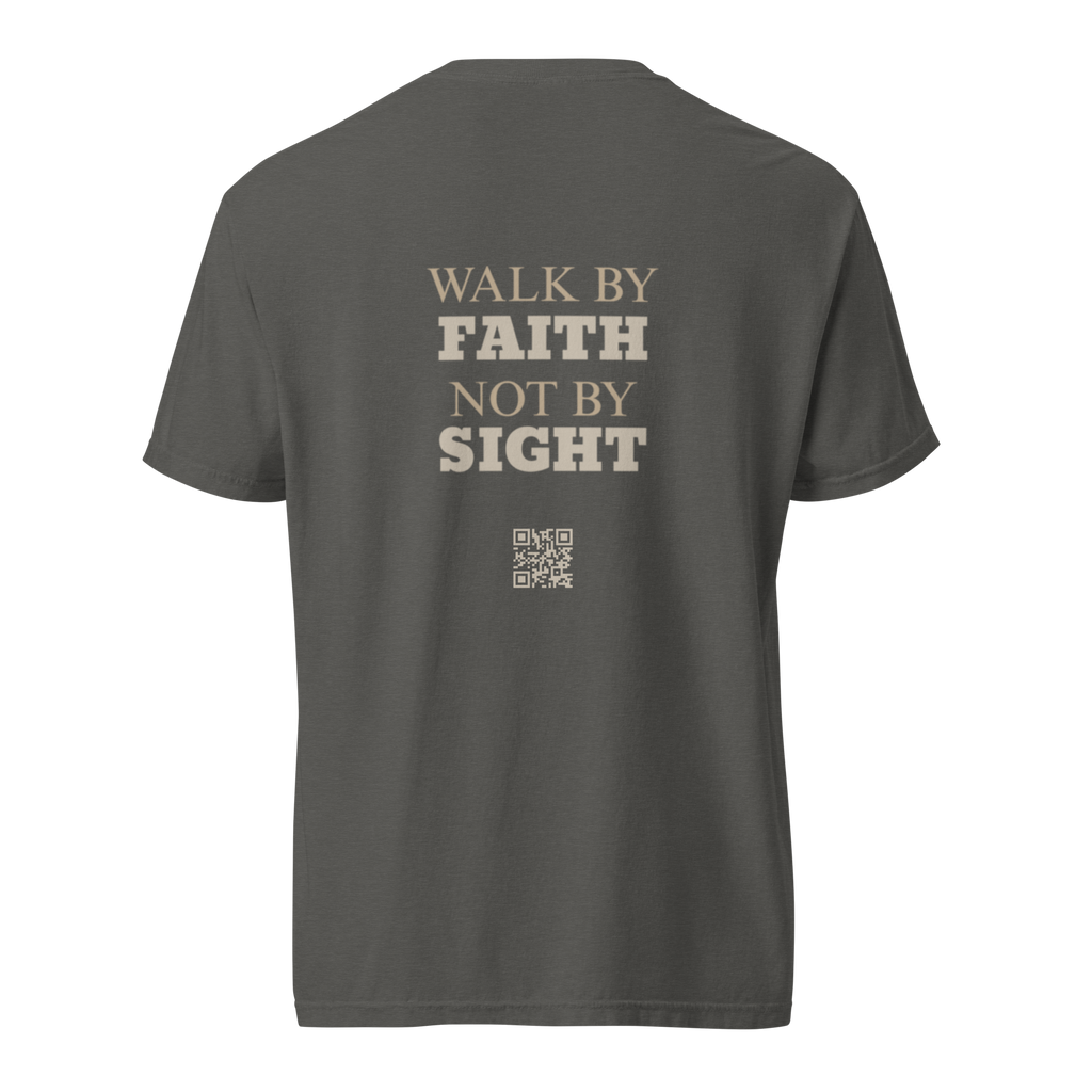 Faith not Sight - Graphite Tshirt