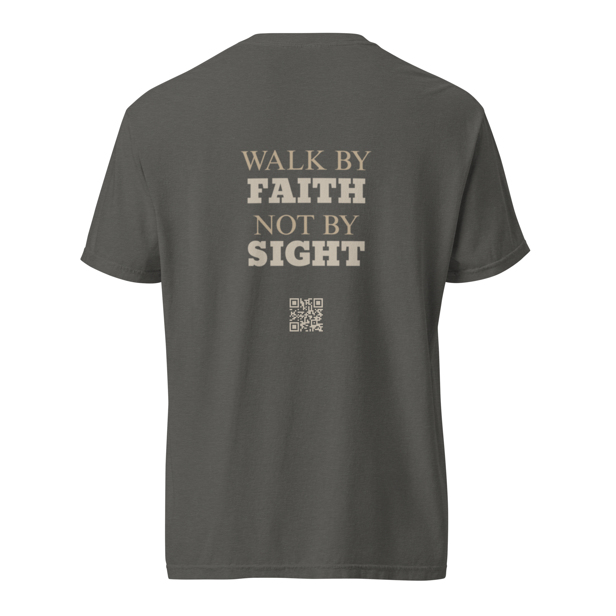 Faith not Sight - Graphite Tshirt