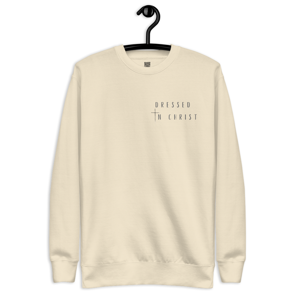 Dressed in Christ - Beige Sweatshirt