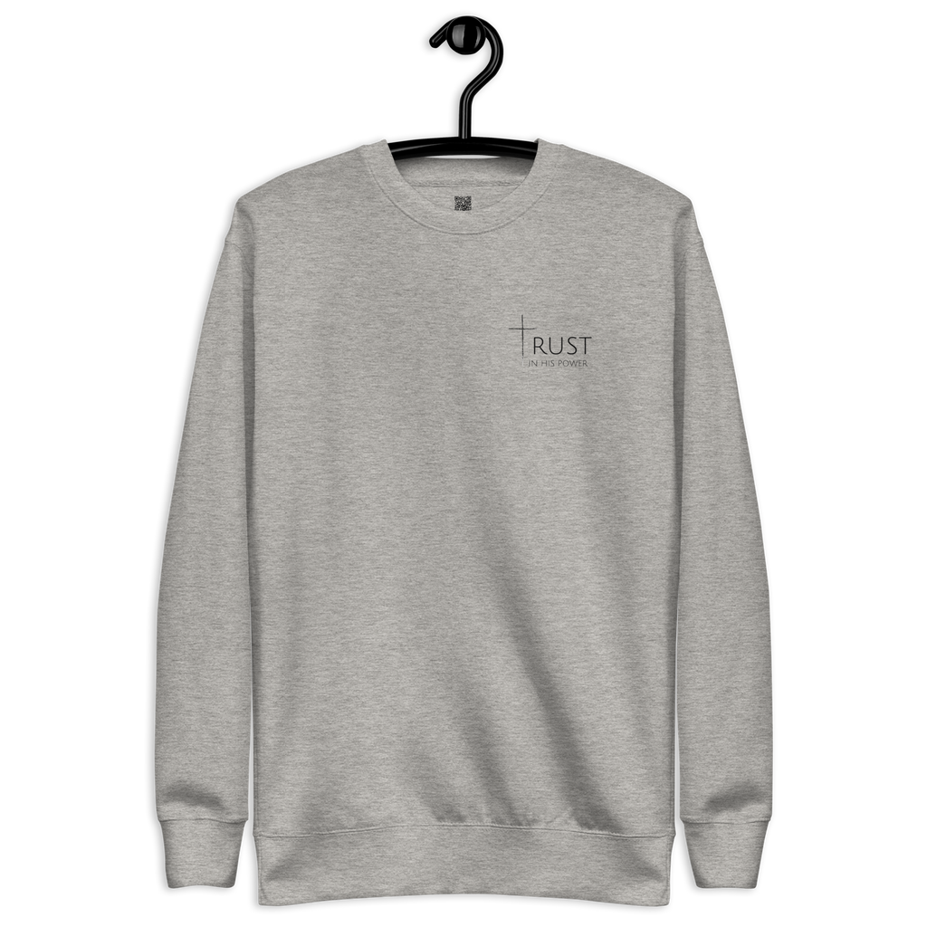 Trust in His Power - Gray Sweatshirt